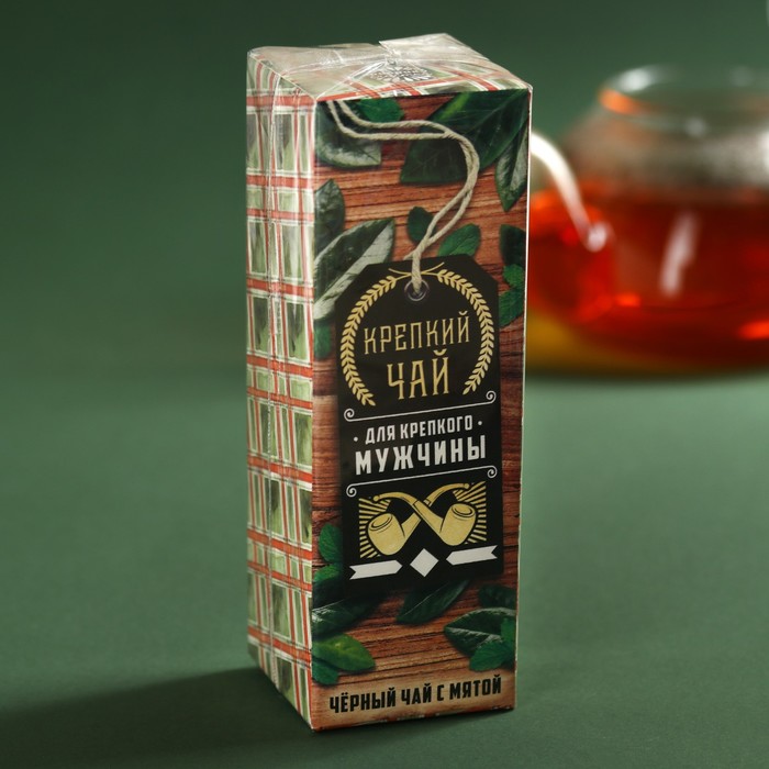 Чай чёрный в бутылке «Для крепкого мужчины», вкус: мята, 20 г. (18+) - фото 1885934194
