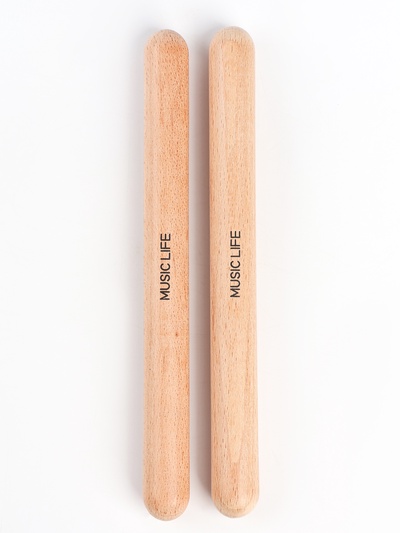 Набор ритмических палочек, 2 шт., Клавесы Music Life, 20×4×2 см