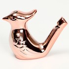 Свистулька керамическая птичка «Розовое золото» - фото 3650328
