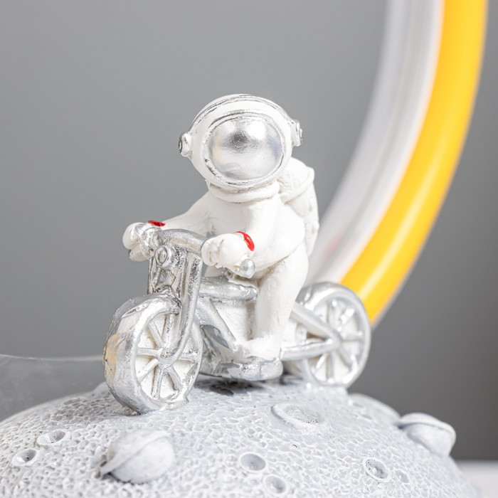 Настольная лампа "Космический велосепедист" LED 5Вт USB 15х9,5х17,5см