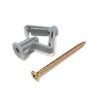 Дюбель ТУНДРА, тип Бабочка 35×32, с шурупом, серый, 25 шт. - Фото 6