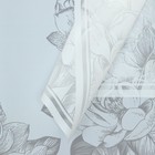 Пленка для цветов, "Цветы с каймой", белый, 57х57 см