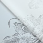 Пленка для цветов, "Цветы с каймой", белый, 57х57 см - Фото 2
