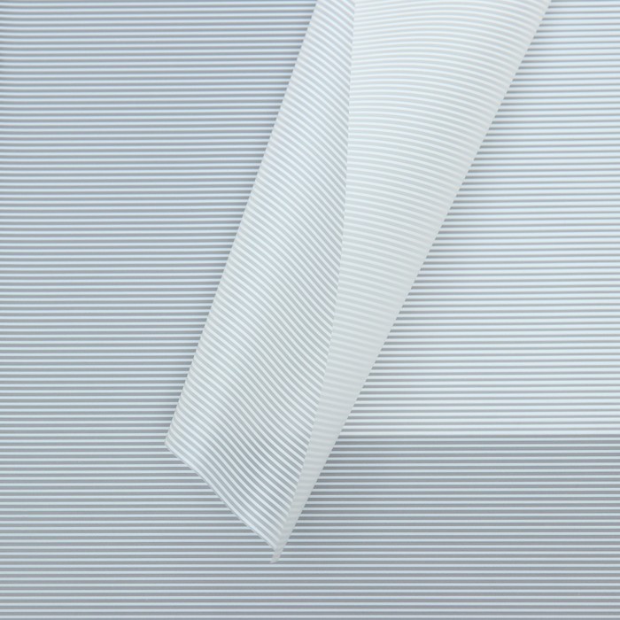 Пленка для цветов, "Полоски", белый, 57х57 см