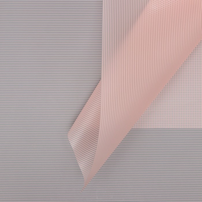 Пленка для цветов, "Полоски", розовый, 57х57 см