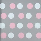 Пленка для цветов, «Горохи», белый- розовый, 56×56 см - Фото 3