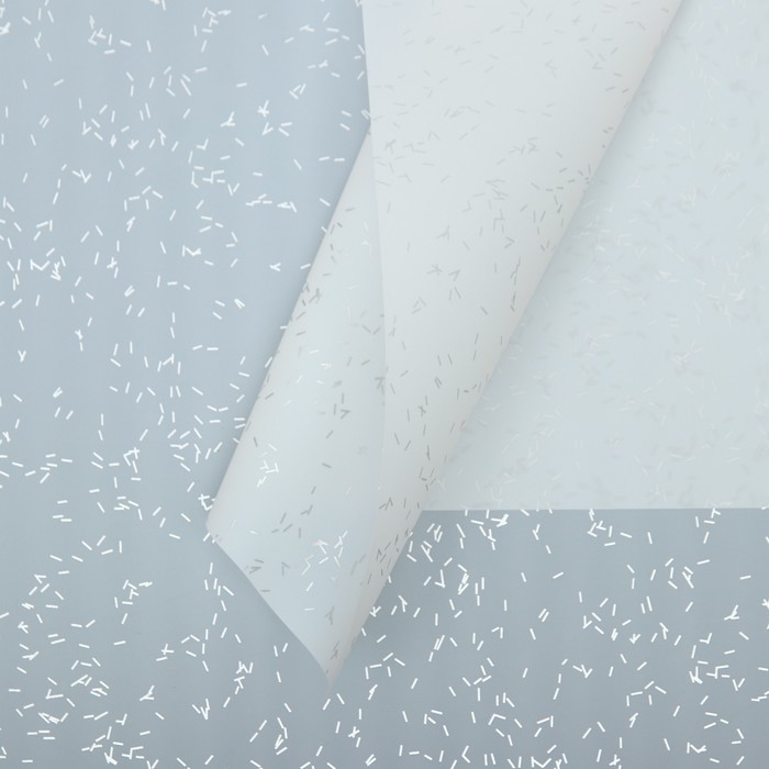 Пленка для цветов, "Звёздное небо", белый, 57х57 см