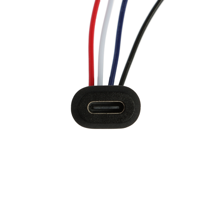 Провод USB Type C, 4 pin, черный, провод 10 см