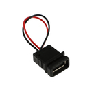 Разъем USB c проводом 10 см, 2 pin, 2.1 А, 5 В,черный - фото 8728760