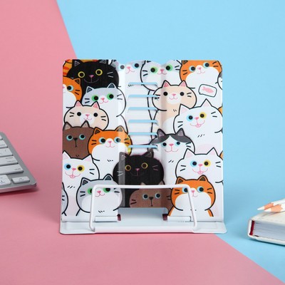 Подставка для книг «Котики», 15.2×18 см