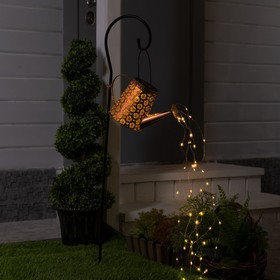 Садовый светильник на солнечной батарее «Лейка», 27 x 17 x 11 см, 55 LED, свечение тёплое белое