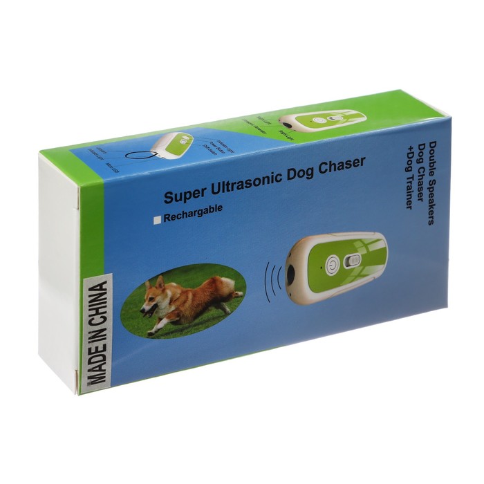 Отпугиватель собак LRI-56, ультразвуковой, от USB, 750 мА/ч, до 15 метров, зелёный - фото 1899226957