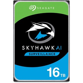 Жесткий диск Seagate SATA-III 16TB ST16000VE002 Surveillance SkyHawkAI (7200rpm) 256Mb 3.5"   102933 10293371