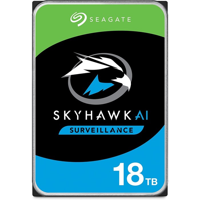 Жесткий диск Seagate SATA-III 18TB ST18000VE002 Surveillance SkyHawkAI (7200rpm) 256Mb 3.5"   102933 - Фото 1