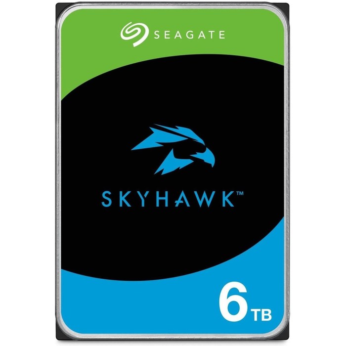 Жесткий диск Seagate SATA-III 6TB ST6000VX009 Surveillance Skyhawk (5400rpm) 256Mb 3.5" - Фото 1