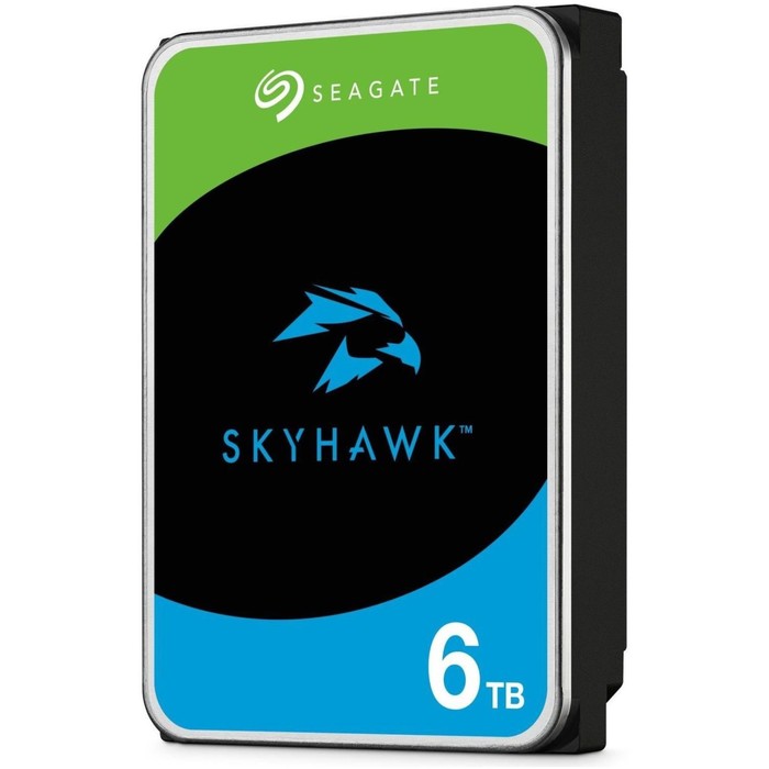 Жесткий диск Seagate SATA-III 6TB ST6000VX009 Surveillance Skyhawk (5400rpm) 256Mb 3.5" - фото 51513392