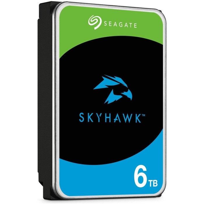 Жесткий диск Seagate SATA-III 6TB ST6000VX009 Surveillance Skyhawk (5400rpm) 256Mb 3.5" - фото 51513393