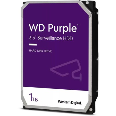 Жесткий диск WD SATA-III 1TB WD11PURZ Surveillance Purple (5400rpm) 64Mb 3.5"