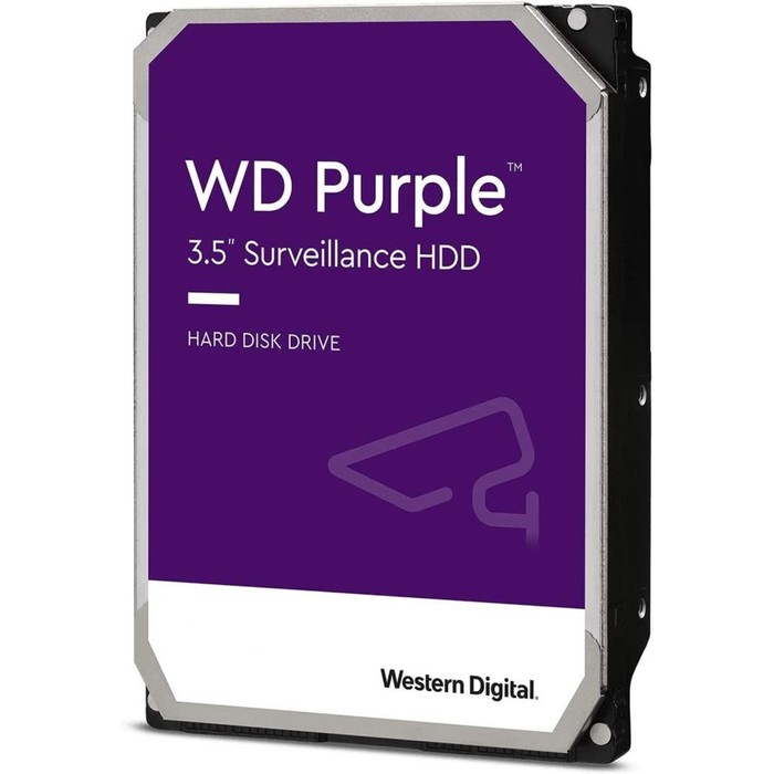 Жесткий диск WD SATA-III 4TB WD43PURZ Surveillance Purple (5400rpm) 256Mb 3.5" - Фото 1