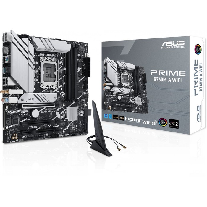 Материнская плата Asus PRIME B760M-A WIFI Soc-1700 Intel B760 4xDDR5 mATX AC`97 8ch(7.1) 2.   102934 - фото 51513443