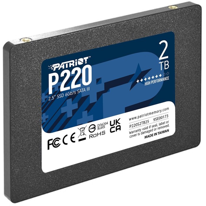 Накопитель SSD Patriot SATA III 2TB P220S2TB25 P220 2.5" - фото 51565772