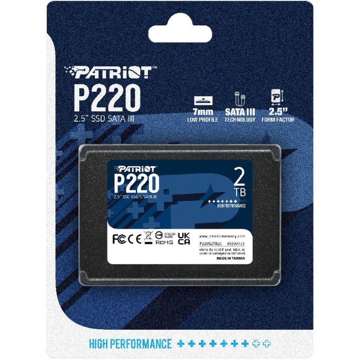 Накопитель SSD Patriot SATA III 2TB P220S2TB25 P220 2.5" - фото 51565774