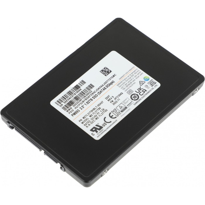 Накопитель SSD Samsung SATA III 1920GB MZ7L31T9HBLT-00A07 PM893 2.5" 1 DWPD OEM - фото 51513475