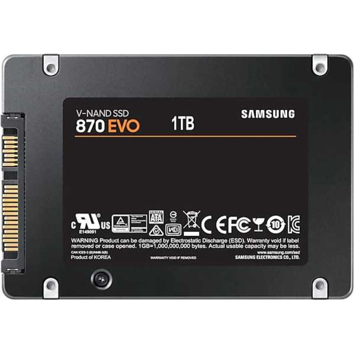 Накопитель SSD Samsung SATA III 1TB MZ-77E1T0BW 870 EVO 2.5" - фото 51513484