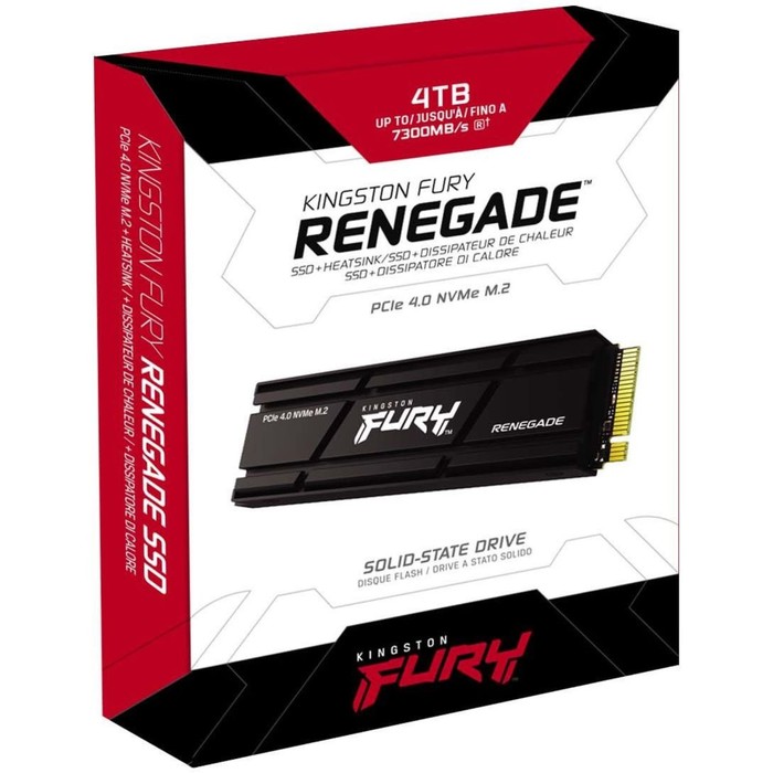 Накопитель SSD Kingston PCIe 4.0 x4 4000GB SFYRDK/4000G Fury Renegade M.2 2280 - фото 51513550