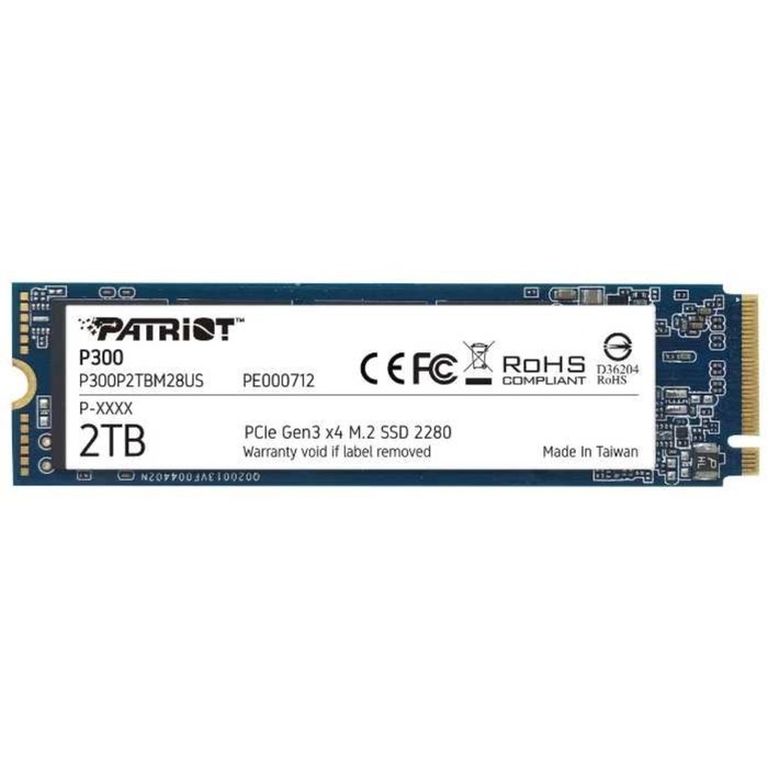 Накопитель SSD Patriot PCIe 3.0 x4 2TB P300P2TBM28 P300 M.2 2280 - Фото 1