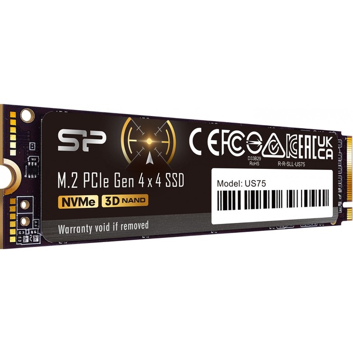 Накопитель SSD Silicon Power PCIe 4.0 x4 2TB SP02KGBP44US7505 US75 M.2 2280 - фото 51513576