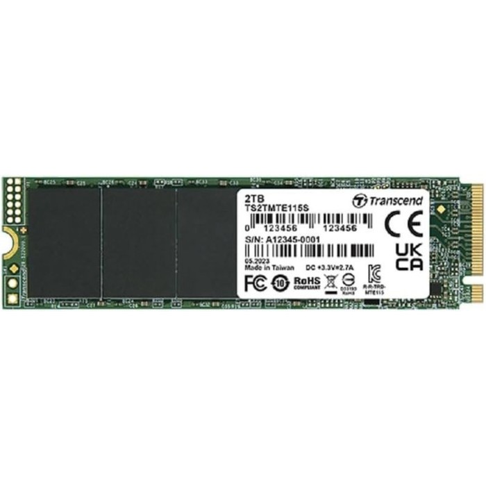 Накопитель SSD Transcend PCIe 3.0 x4 2TB TS2TMTE115S 115S M.2 2280 0.2 DWPD - Фото 1