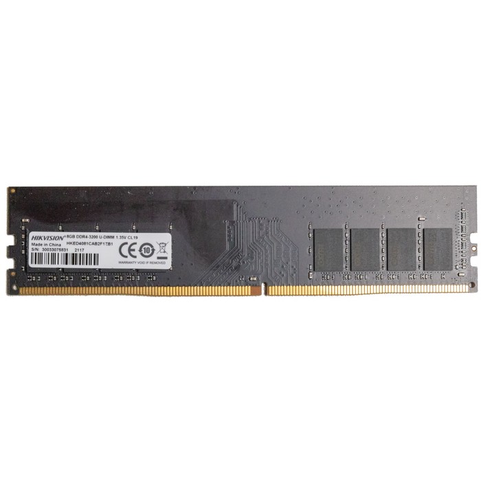 Память DDR4 8GB 3200MHz Hikvision HKED4081CAB2F1ZB1/8G RTL PC4-25600 CL18 DIMM 288-pin 1.2В   102935 - Фото 1