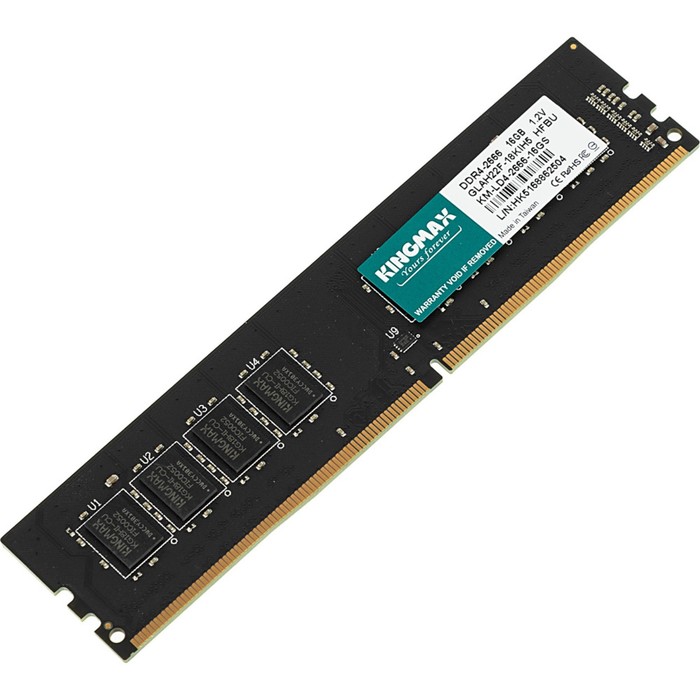 Память DDR4 16GB 2666MHz Kingmax KM-LD4-2666-16GS RTL PC4-21300 CL19 DIMM 288-pin 1.2В Ret   1029359 - Фото 1