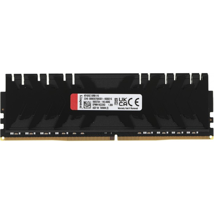 Память DDR4 16GB 2666MHz Kingston KF426C13RB1/16 Fury Renegade Black RTL Gaming PC4-21300 C   102936 - фото 51513619