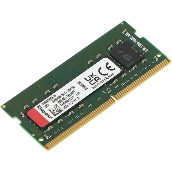 Память DDR4 16GB 3200MHz Kingston KVR32S22S8/16 VALUERAM RTL PC4-25600 CL22 SO-DIMM 260-pin   102936 - фото 51513666