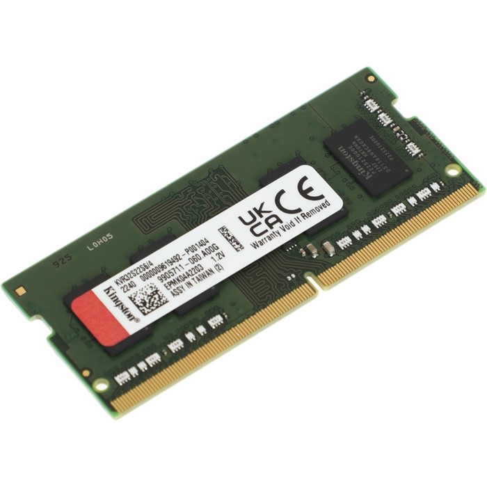 Память DDR4 4GB 3200MHz Kingston KVR32S22S6/4 VALUERAM RTL PC4-25600 CL22 SO-DIMM 260-pin 1   102936 - фото 51513672