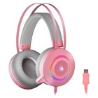 Наушники с микрофоном A4Tech Bloody G521 розовый 2.3м мониторные USB оголовье (G521 ( PINK   1029423 - Фото 1