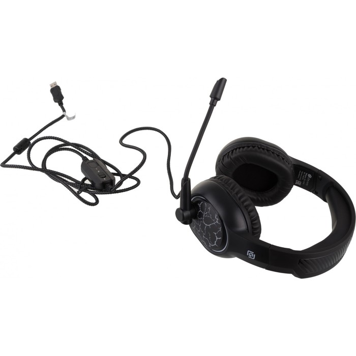 Наушники с микрофоном Оклик HS-L930G SNORTER черный 2.1м мониторные USB оголовье (1192375)   1029423 - фото 51514904