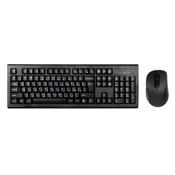 Клавиатура + мышь A4Tech 7100N клав:черный мышь:черный USB беспроводная - Фото 1
