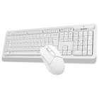 Клавиатура + мышь A4Tech Fstyler FG1012 клав:белый мышь:белый USB беспроводная Multimedia (   102943 - Фото 9