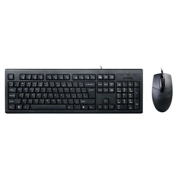 Клавиатура + мышь A4Tech KRS-8372 клав:черный мышь:черный USB - Фото 1