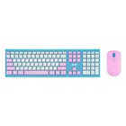 Клавиатура + мышь Acer OCC200 клав:фиолетовый/зеленый мышь:фиолетовый/зеленый USB беспровод   102943 - фото 51514932