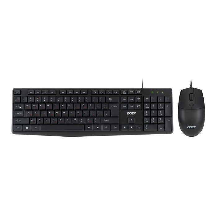 Клавиатура + мышь Acer OMW141 клав:черный мышь:черный USB (ZL.MCEEE.01M) - Фото 1
