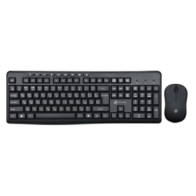 Клавиатура + мышь Оклик 225M клав:черный мышь:черный USB беспроводная Multimedia (1454537)   1029432
