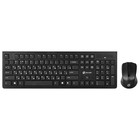 Клавиатура + мышь Оклик 250M клав:черный мышь:черный USB беспроводная slim (997834) - Фото 1
