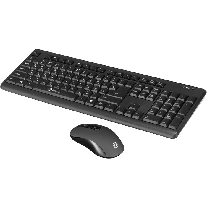Клавиатура + мышь Оклик 270M клав:черный мышь:черный USB беспроводная (337455) - фото 51514982