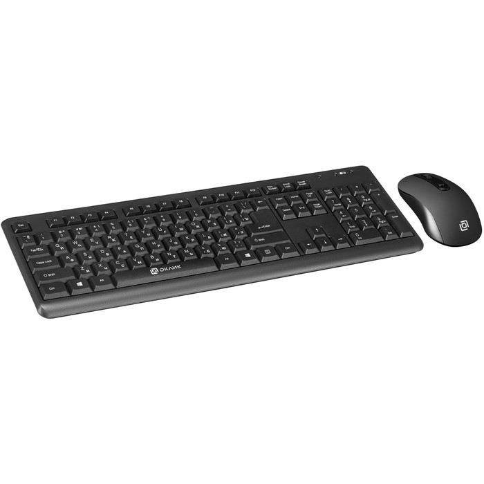 Клавиатура + мышь Оклик 270M клав:черный мышь:черный USB беспроводная (337455) - фото 51514983