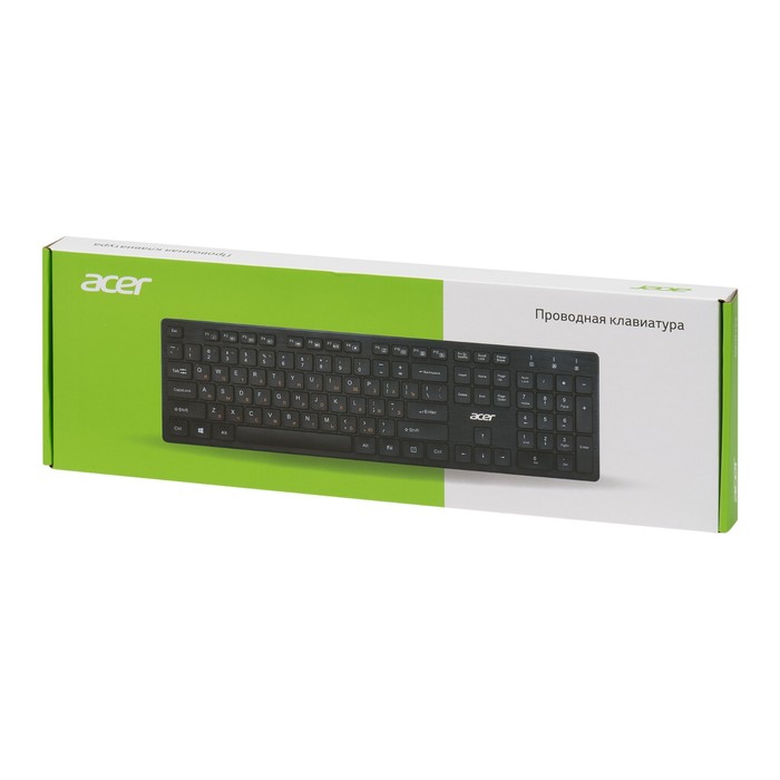 Клавиатура Acer OKW122 черный USB (ZL.KBDEE.00C) - фото 51544540