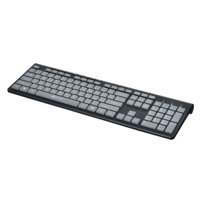 Клавиатура Оклик, 480M, USB, slim, Multimedia, чёрно-серая